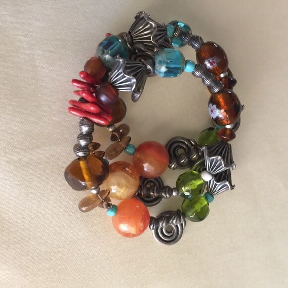 Bracelet MultiColor‎ Stones & Charms - Picture 1 of 7
